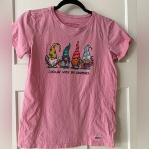 Life Is‎ Good Pink 'Chillin' With My Gnomies' Tee size S